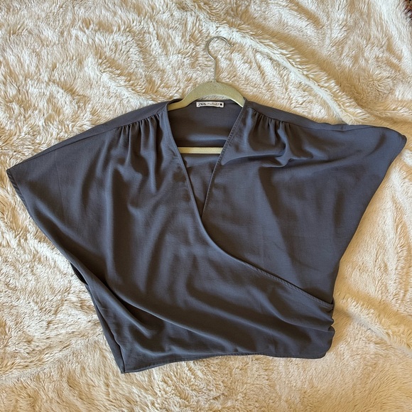 Zara Wrap Crop Top - Picture 2 of 10